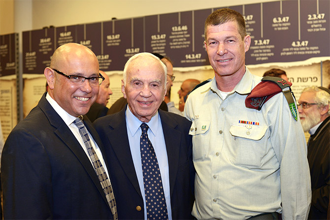 Dr. Eli Gottlieb, Mr. Morton L. Mandel and Brigadier-General Avner Paz-Tzuk
