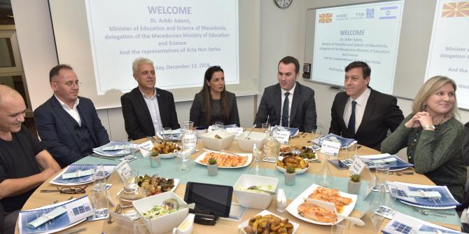 מפגש עם שר החינוך המקדוני ד"ר ארבר אדמי ומשלחתו