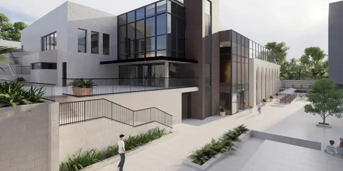 כך ייראה מרכז הספורט בבית חנינא (הדמיה: גלפז אדריכלות והנדסה)