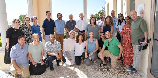 חברי ההנהלה עם עמיתי תוכנית מנדל למנהיגות אזורית בעוטף עזה