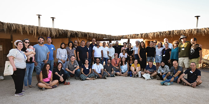 משתתפי סמינר הלמידה של בוגרות ובוגרי מרכז מנדל למנהיגות בנגב (צילום: מור וולדמן)