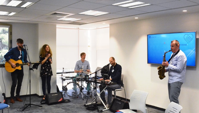 מפגש בנושא מוזיקה, חינוך והסברה