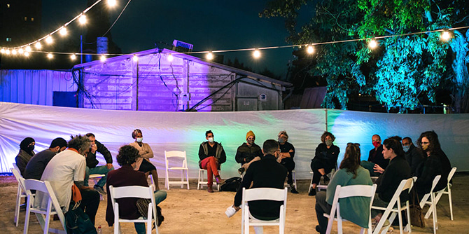 טקס הסיום של עמיתי מחזור ב' בתוכנית מנדל למנהיגות תרבות בנגב