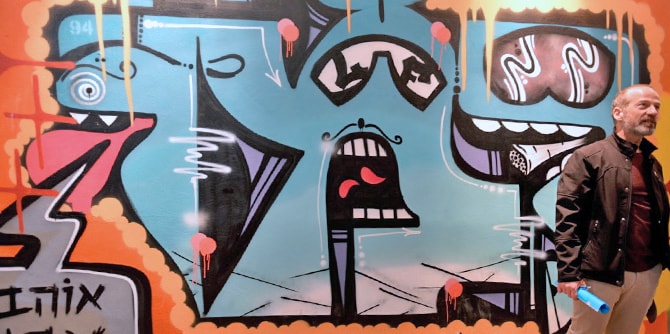 תערוכת גרפיטי "יד חופשית", מרכז  הצעירים, באר שבע 