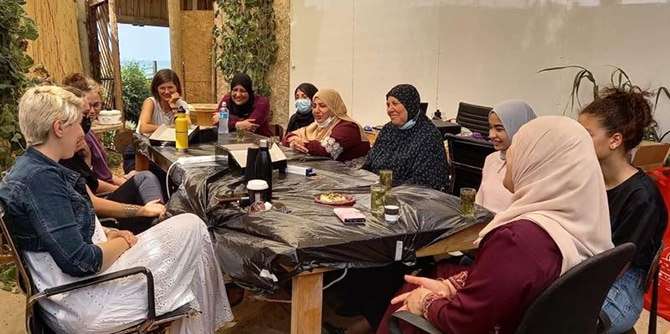 נשות  ג'סר א-זרקא (צילום: מיכל שדה-גלדווסר וסיליה ג'ובארי)