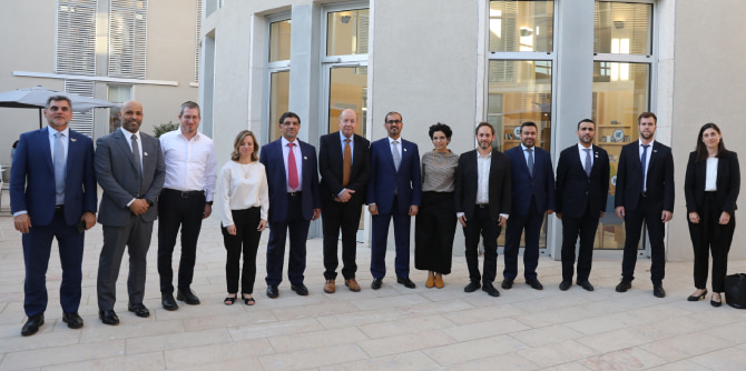 חברי המשלחת ואנשי הקרן